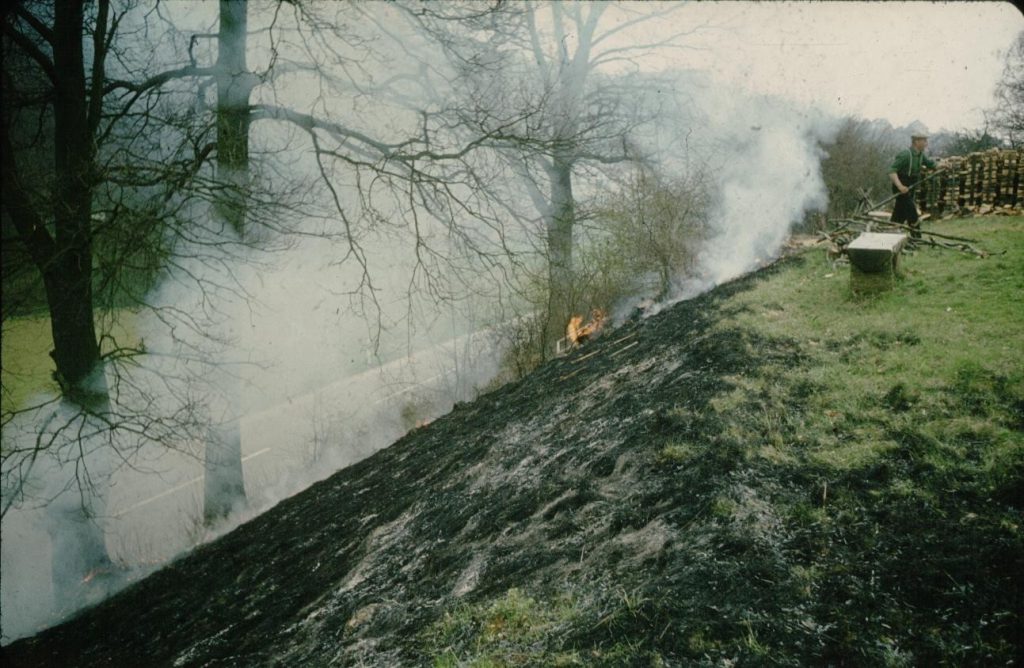 Bahndammbrand 1973