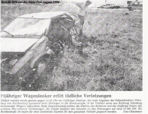 Unfall August 1994